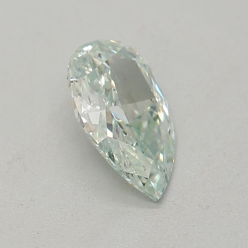 Femenino o masculino Diamante certificado por GIA de 0,50 quilates de fantasía verde azulado claro con pureza SI1 en venta