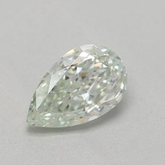 GIA Certified 0.50 Carat Fancy Light Green VS2 Clarity Diamond
