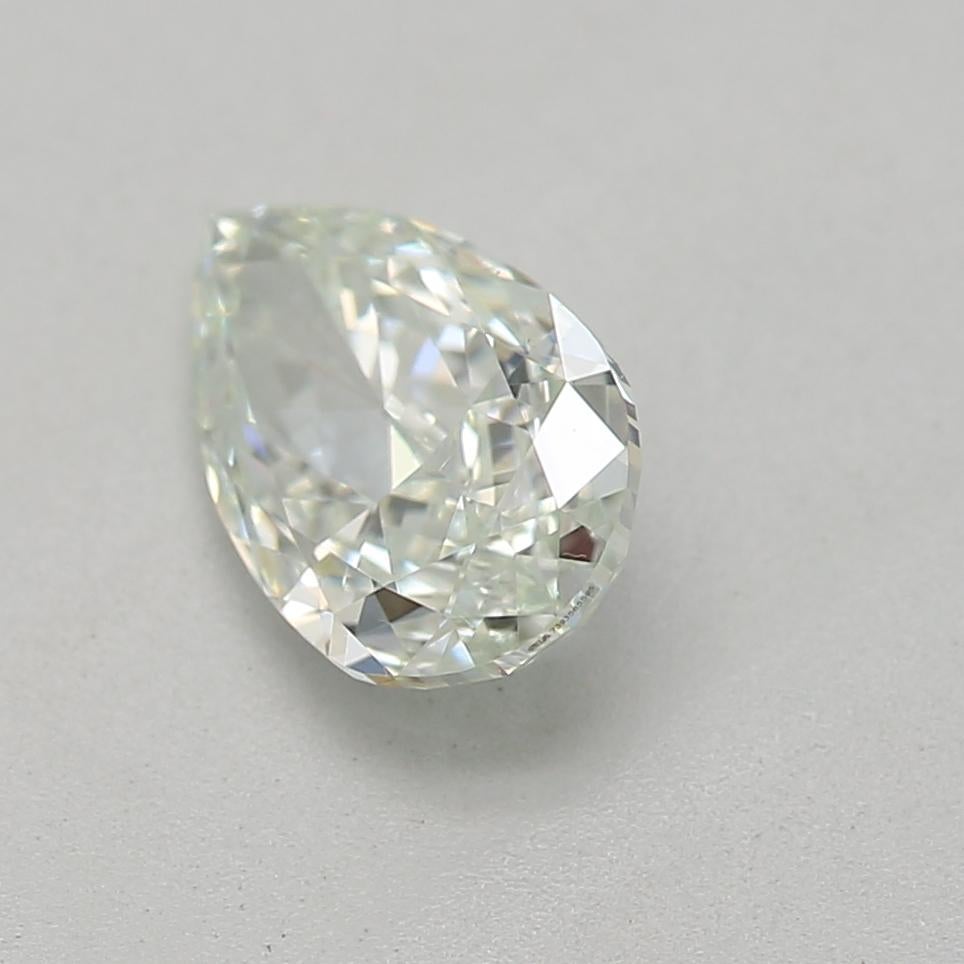 Taglio a goccia Diamante certificato GIA da 0,50 carati di colore verde chiaro VS2 di chiarezza in vendita