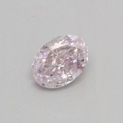 GIA Certified 0.50 Carat Fancy Light Purplish Pink SI2 Clarity Diamond