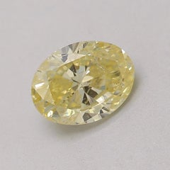 GIA Certified 0.50 Carat Fancy Yellow I1 Clarity Diamond