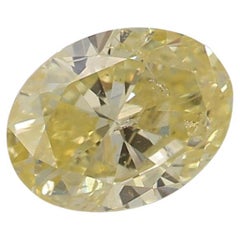 GIA Certified 0.50 Carat Fancy Yellow I1 Clarity Diamond