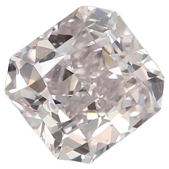 Diamante certificado por GIA de 0,50 quilates de color rosa claro y claridad SI1