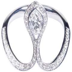 GIA Certified 0.50 Carat Marquise Diamond Royale Ring