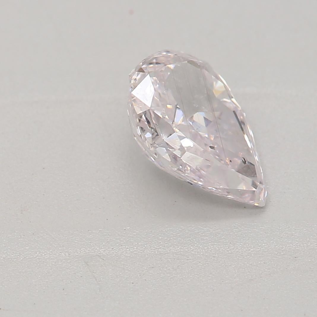 Women's or Men's GIA Certified 0.50 Carat Very Light Pink I1 Clarity Diamond For Sale