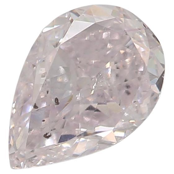 GIA Certified 0.50 Carat Very Light Pink I1 Clarity Diamond