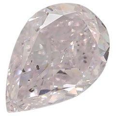 GIA Certified 0.50 Carat Very Light Pink I1 Clarity Diamond