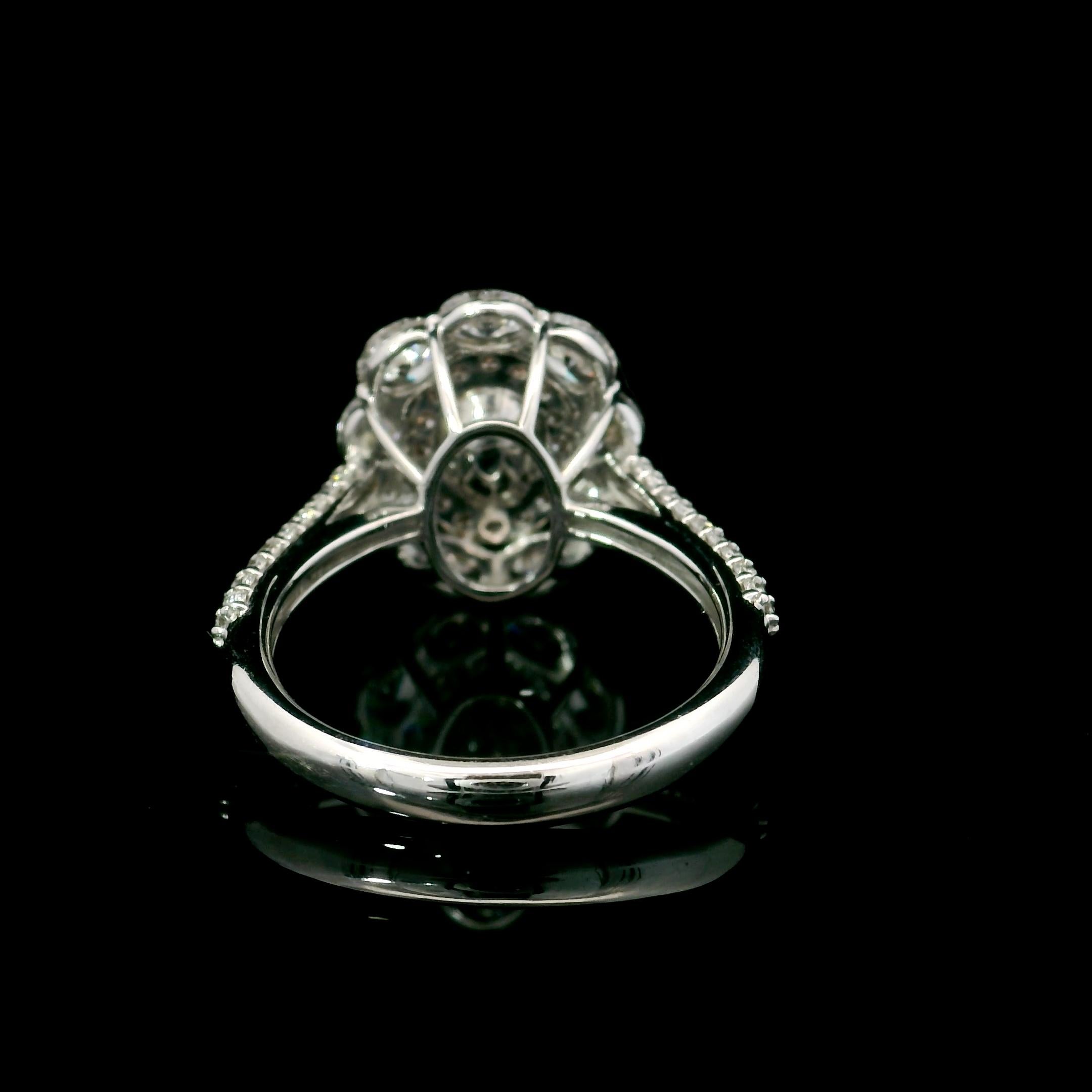 Women's or Men's GIA Certified 0.50 Carat Very Light Pink SI2 Clarity Diamond Ring