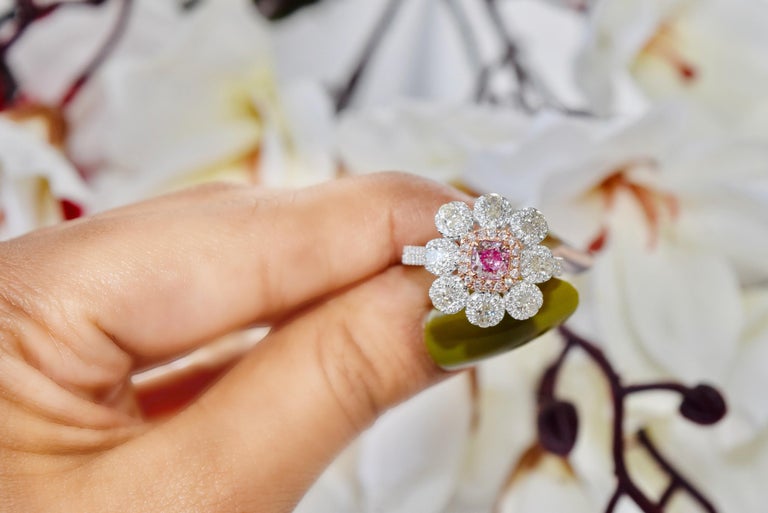 GIA Certified 0.50 Carat Very Pink Diamond Ring VS2 For Sale at 1stDibs