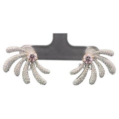 GIA Certified 0.50 CT Faint Pink SI1 /0.50 CT Faint Pink SI2 Diamond Earrings