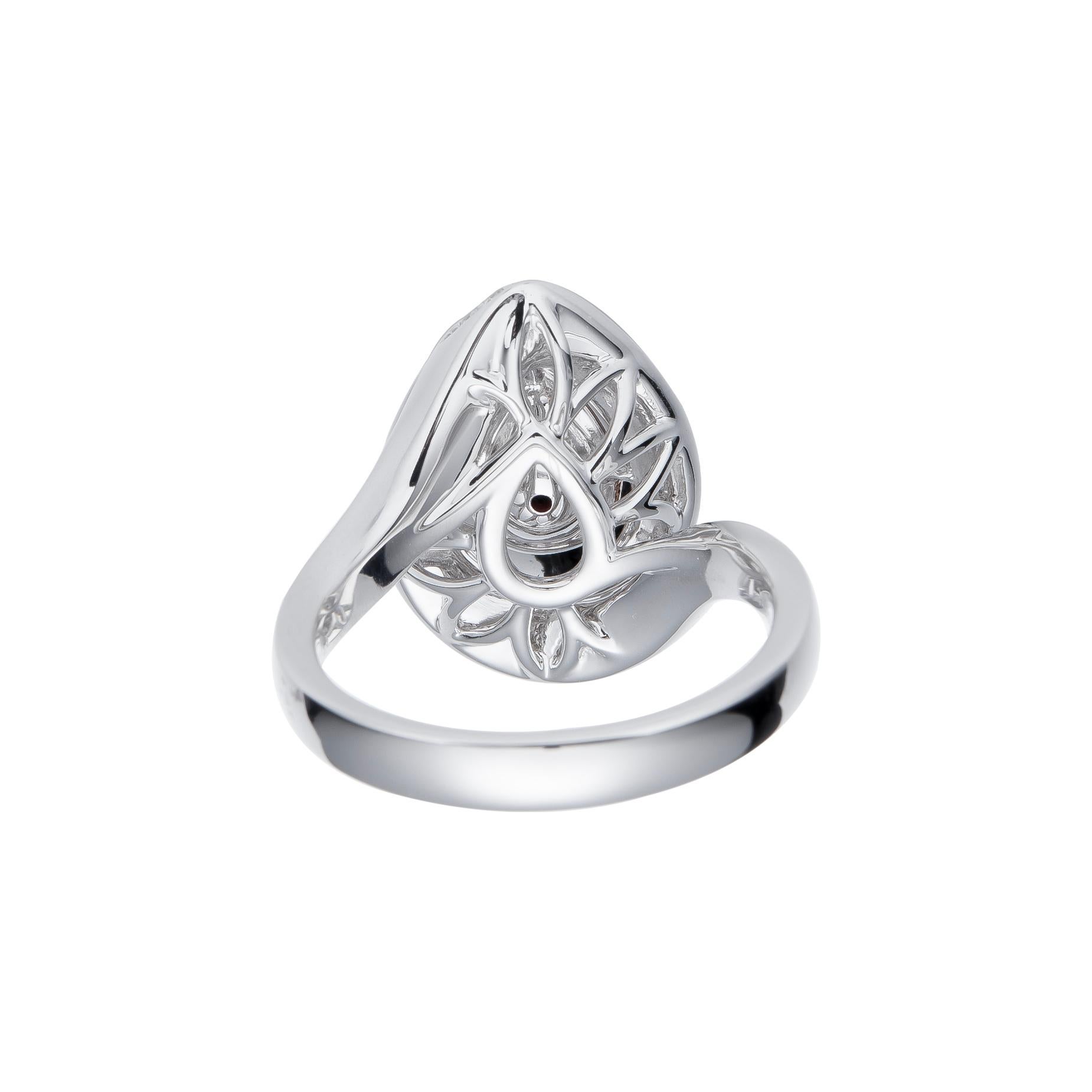 Contemporary GIA Certified, 0.50ct Light Pink Natural Fancy Color Diamond Engagement Ring For Sale