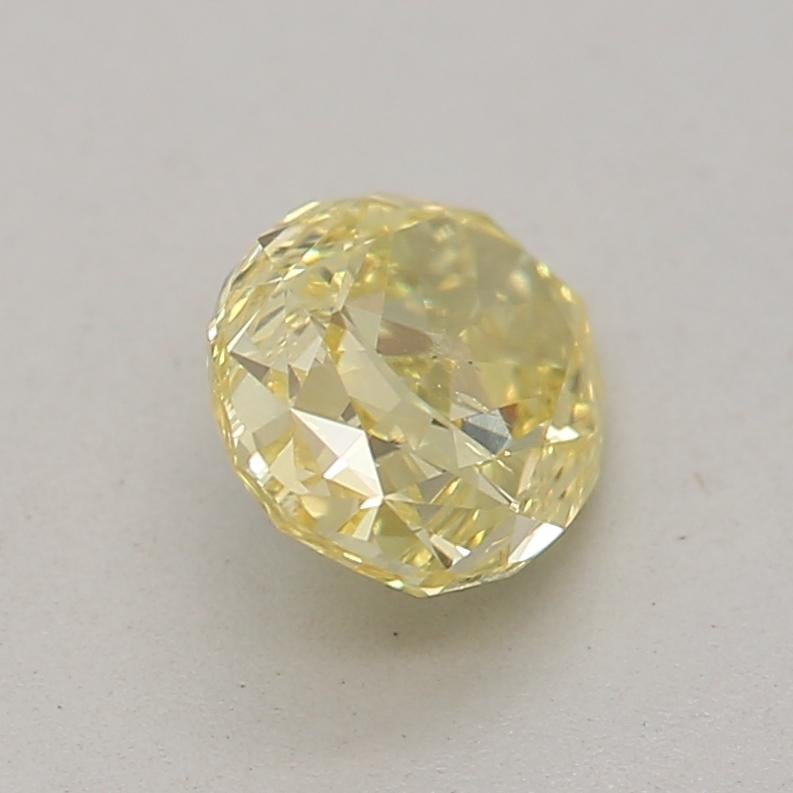 GIA Certified 0.51 Carar Fancy Intense Yellow SI2 Clarity Diamond In New Condition For Sale In บางรัก, TH