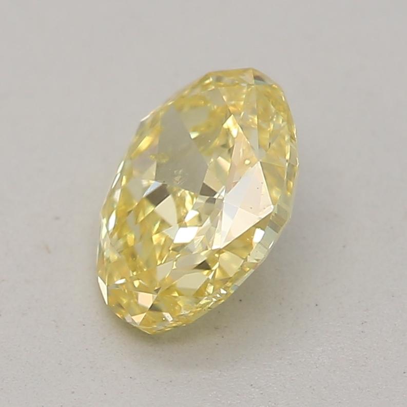 Women's or Men's GIA Certified 0.51 Carar Fancy Intense Yellow SI2 Clarity Diamond For Sale
