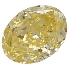 Diamante certificado por GIA de 0,51 quilates de color amarillo intenso con claridad SI2