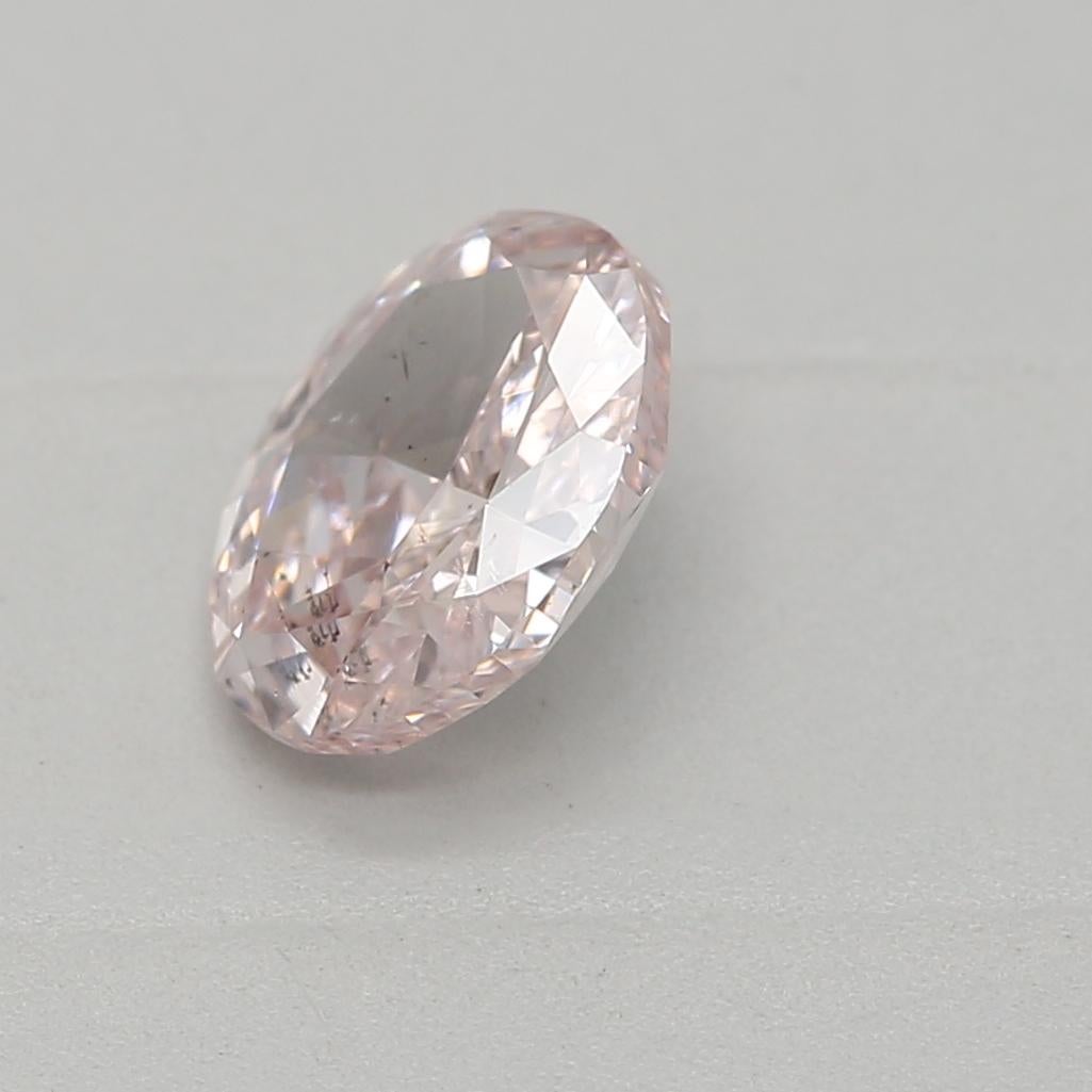 GIA Certified 0.51 Carat Fancy Light Pink SI2 Clarity Diamond For Sale 1