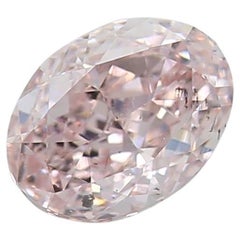 Diamante certificado por el GIA de 0,51 quilates de fantasía rosa claro con claridad SI2