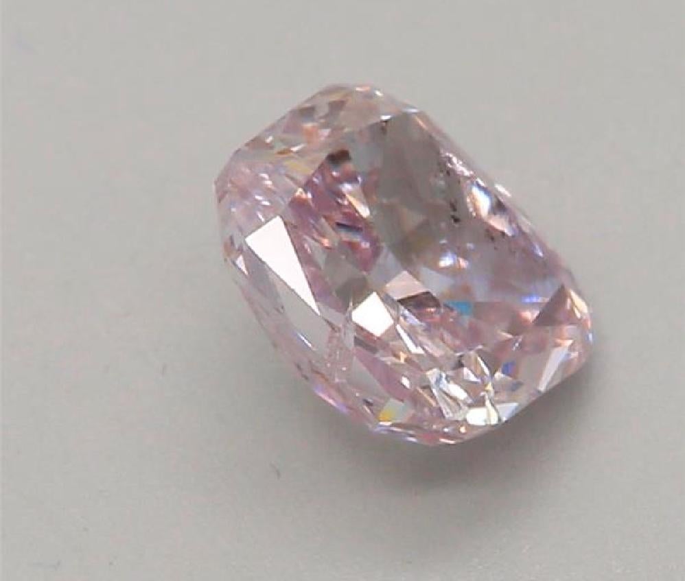 Women's or Men's GIA Certified 0.51 Carat Fancy Purple Pink SI2 Clarity Diamond For Sale