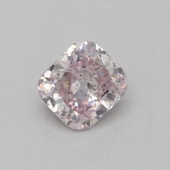 GIA Certified 0.51 Carat Fancy Purplish Pink I2 Clarity Diamond