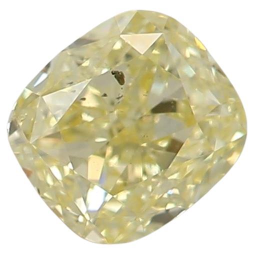 GIA Certified 0.51 Carat Fancy Yellow SI2 Clarity Diamond