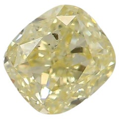 GIA Certified 0.51 Carat Fancy Yellow SI2 Clarity Diamond