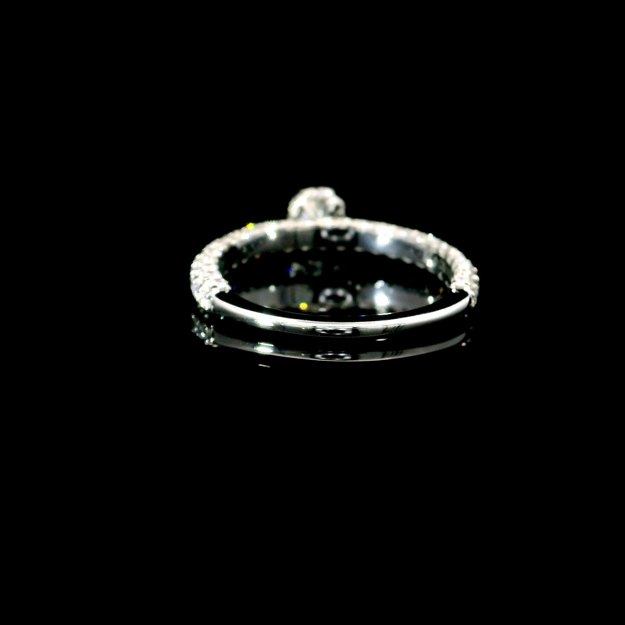 da uomo o donna Diamante certificato GIA da 0,51 carati con colore I e purezza VVS1 in vendita