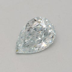 GIA Certified 0.51 Carat Light Blue SI2 Clarity Diamond
