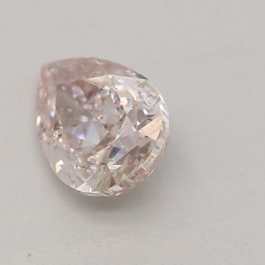 Pear Cut GIA Certified 0.51 Carat Light Pink SI1 Clarity Diamond For Sale