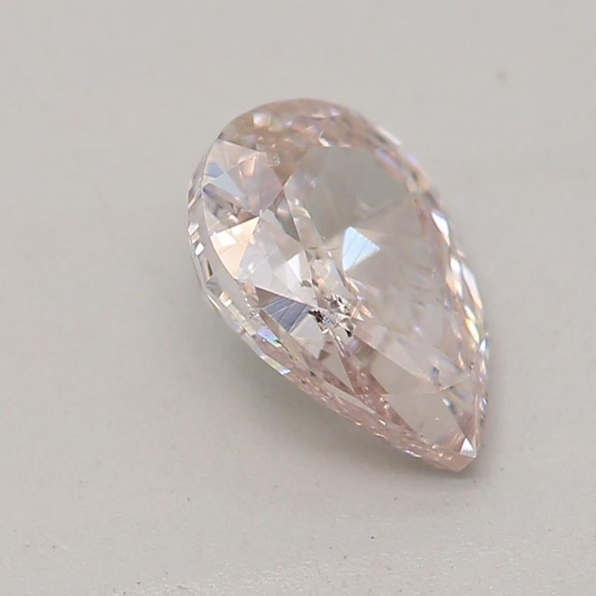 Women's or Men's GIA Certified 0.51 Carat Light Pink SI1 Clarity Diamond For Sale
