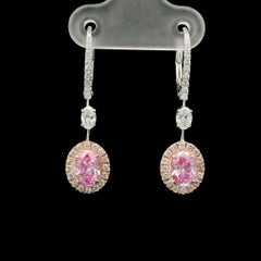 GIA Certified 0.52/0.50 Carat Faint Pinkish Brown VS2/SI2 Clarity Diamond Ring
