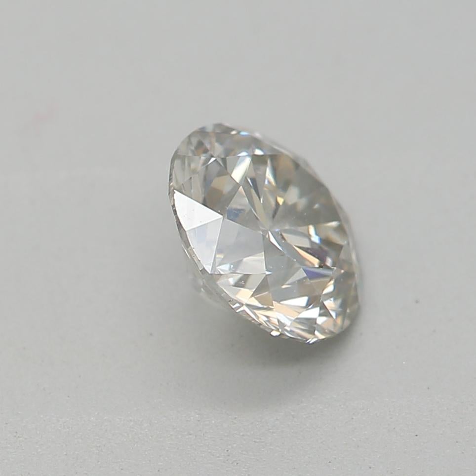 Women's or Men's GIA Certified 0.52 Carat Faint Gray SI1 Clarity Diamond For Sale