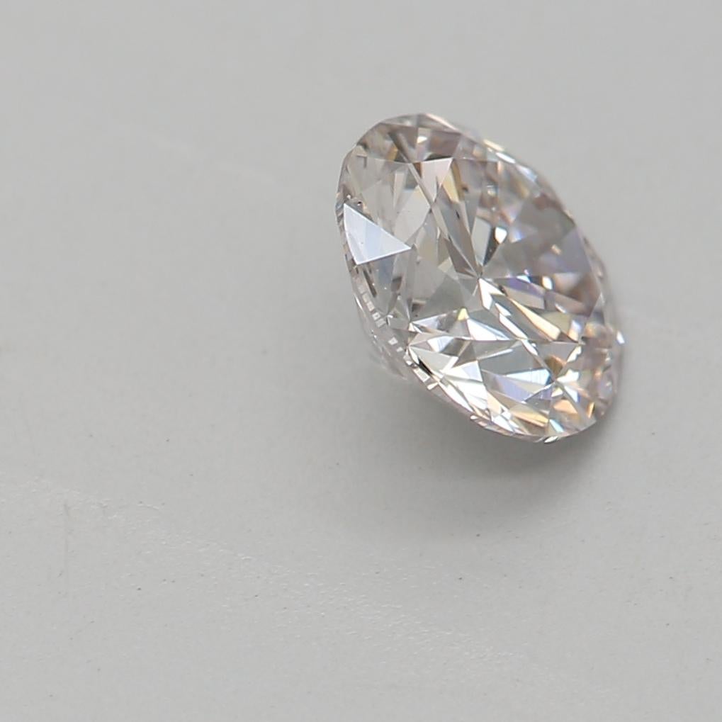 Women's or Men's GIA Certified 0.52 Carat Faint Pink SI2 Clarity Diamond For Sale