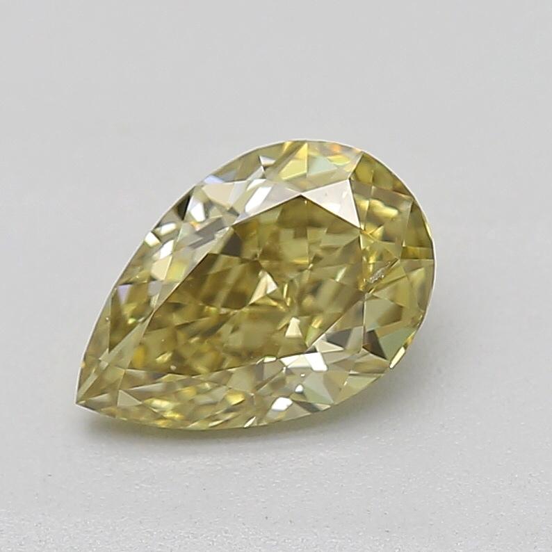 Certificate: GIA
Report Number: 6231344640
Shape And Cut: Pear
Carat Weight: 0.52 carat
Measurements: 6.44 x 4.30 x 2.77 mm
Color Grade:  Fancy Deep Brownish Greenish Yellow

FEATURES OF THE DIAMOND:

This fancy deep brownish greenish yellow diamond