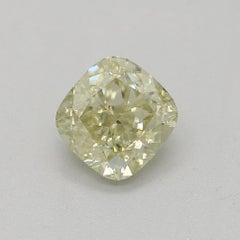 GIA Certified 0.52 Carat Fancy Grayish Greenish Yellow SI2 Clarity Diamond