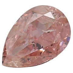 GIA Certified 0,52 Carat Fancy Orangy Pink I2 Clarity Diamante certificato 0,52 Carat Fancy Orangy Pink I2 Clarity