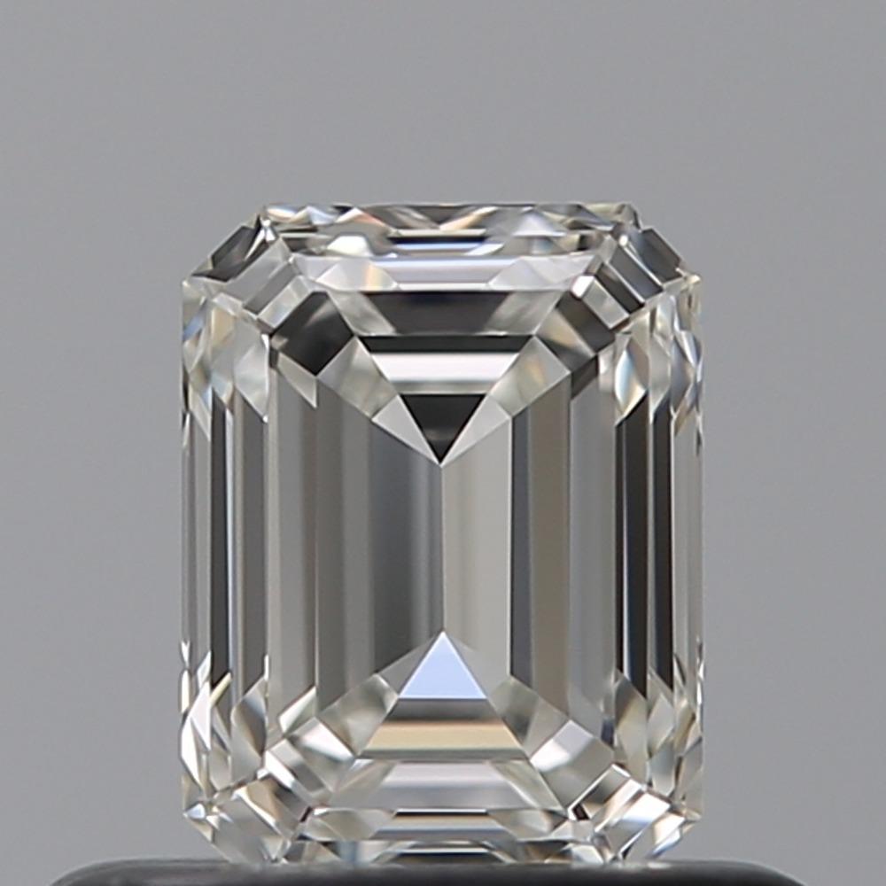 Certificate: GIA 
Report Number: 6512361797
Shape And Cut: Emerald
Carat Weight: 0.52 carat
Measurements:  5.09 x 3.85 x 2.65 mm
Color Grade: H Colour

FEATURES OF THE DIAMOND:

This H color diamond is classified as near colorless on the diamond