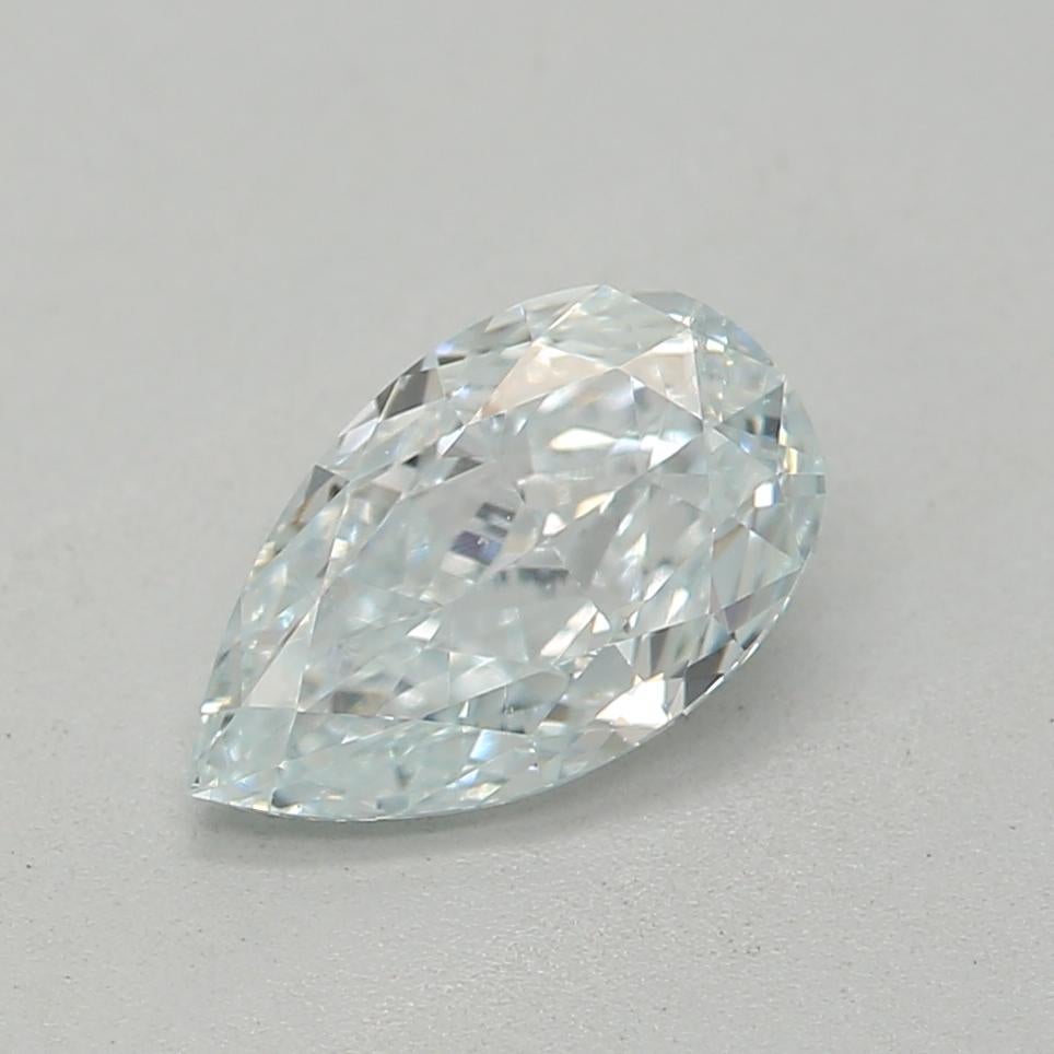 Certificate: GIA 
Report Number: 7386007168
Shape And Cut: Pear
Carat Weight: 0.52 carat
Measurements: 6.81 x 4.11 x 2.54 mm
Color Grade: Light Blue

FEATURES OF THE DIAMOND:

This light blue diamond is a rare and stunning diamond with a soft, pale