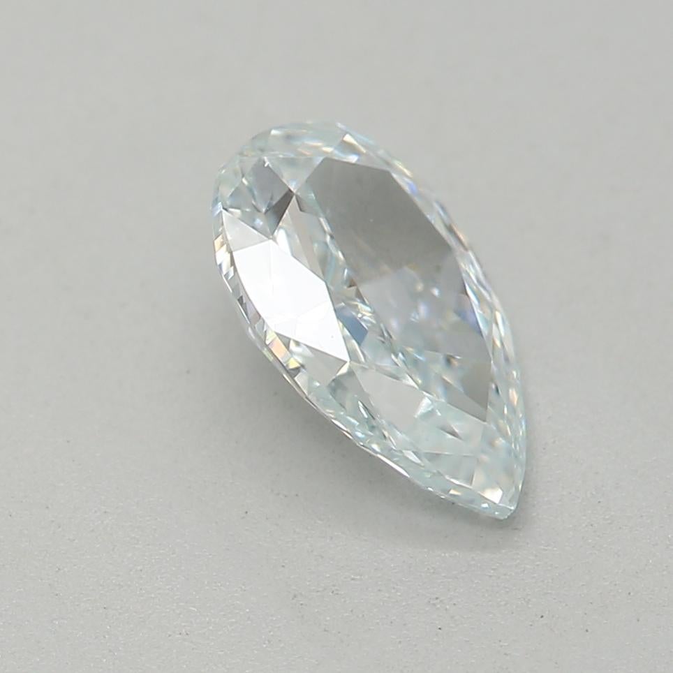 Women's or Men's GIA Certified 0.52 Carat Light Blue SI2 Clarity Diamond For Sale