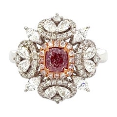 GIA Certified 0.52 Carat Pink Diamond Ring