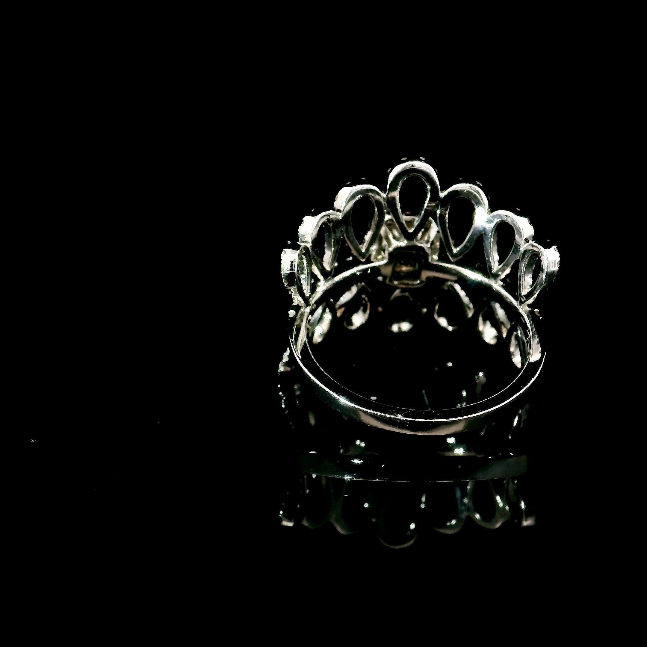 da uomo o donna Anello con diamante certificato GIA da 0,52 carati di colore rosa molto chiaro con purezza I3 in vendita