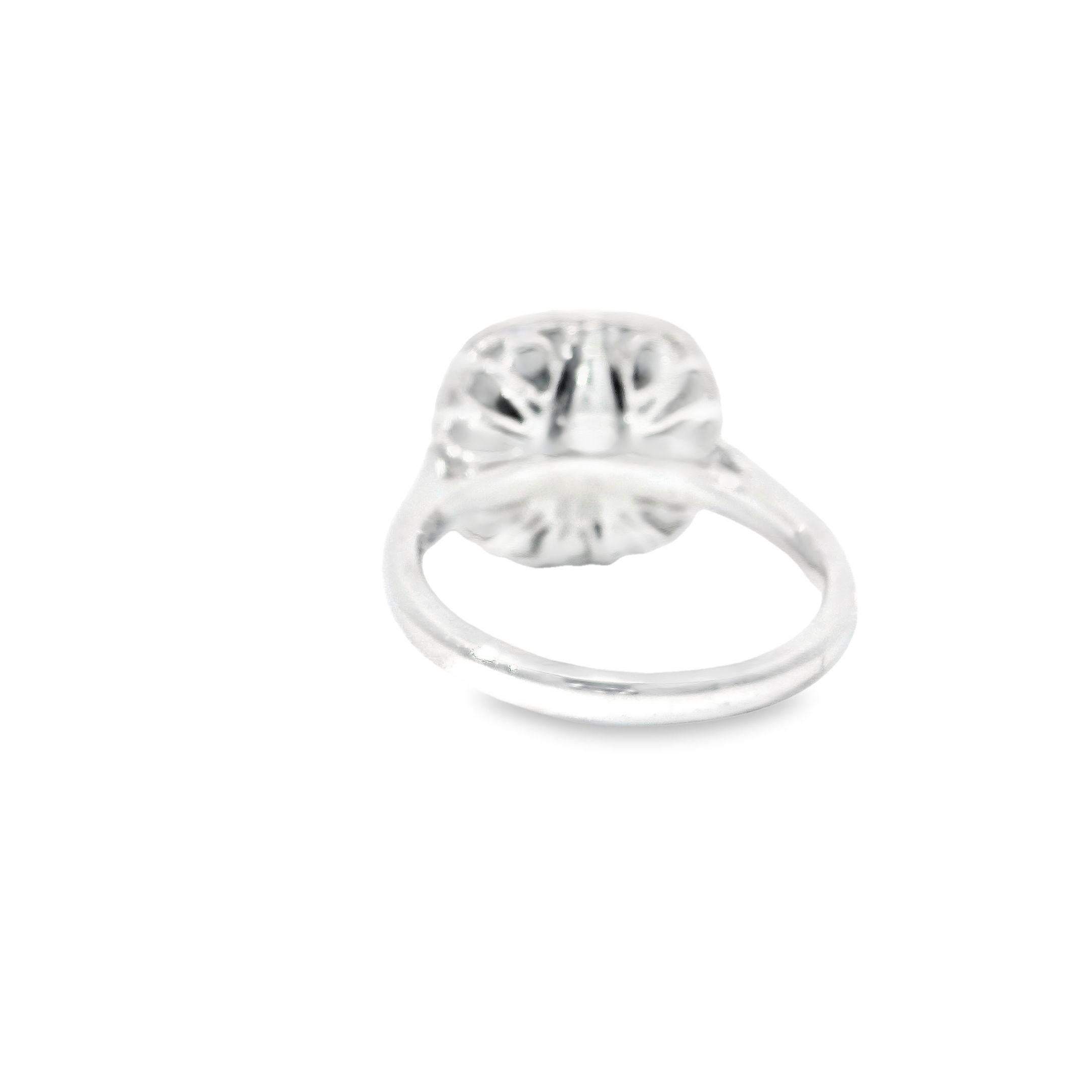 da uomo o donna Anello con diamante certificato GIA da 0,52 carati di colore rosa molto chiaro con purezza VS2 in vendita