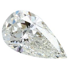 GIA Certified 0.52 Carat White Pear Brilliant Cut Loose Natural Diamond