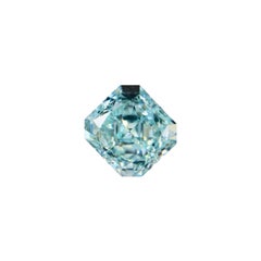 Diamant naturel bleu verdâtre certifié GIA de 0,52ct
