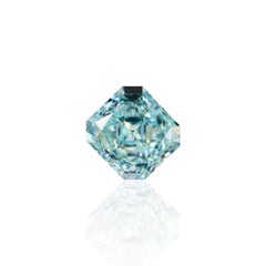 GIA Certified 0.52ct Greenish Blue Natural Diamond