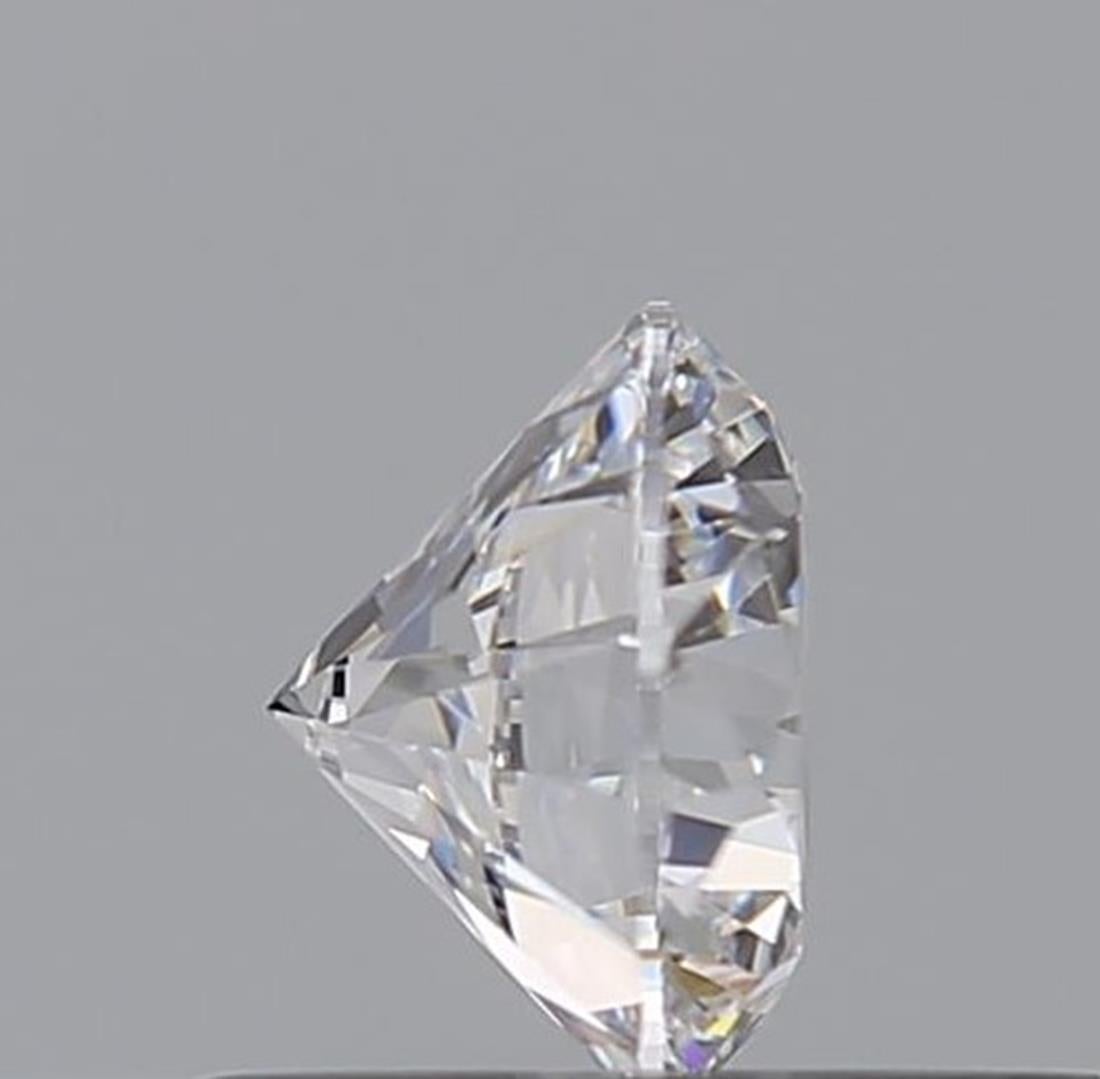 Round Cut GIA Certified 0.53 Carat D Colour VVS2 Clarity Diamond For Sale