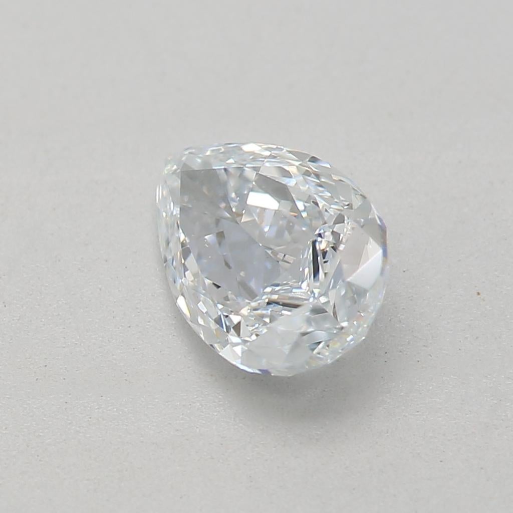 Pear Cut GIA Certified 0.53 Carat Faint Blue VS2 Clarity Diamond For Sale