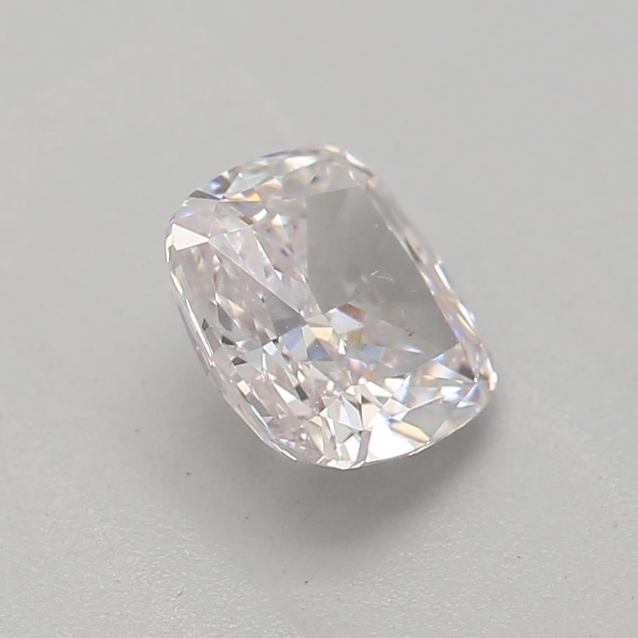 Women's or Men's GIA Certified 0.53 Carat Faint Pink VS2 Clarity Diamond For Sale