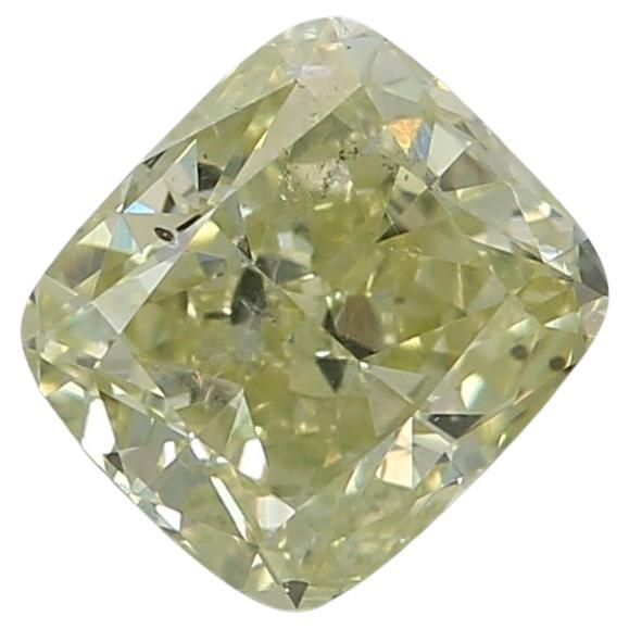 Diamante certificado por GIA de 0,53 quilates Fancy Verde Amarillo Claridad SI2
