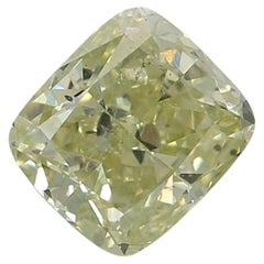 Diamante certificado por GIA de 0,53 quilates Fancy Verde Amarillo Claridad SI2
