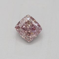 GIA Certified 0.53 Carat Fancy Purplish Pink Si2 Clarity Diamond