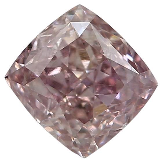 Diamante certificado por GIA de 0,53 quilates de color rosa violáceo fantasía con claridad Si2